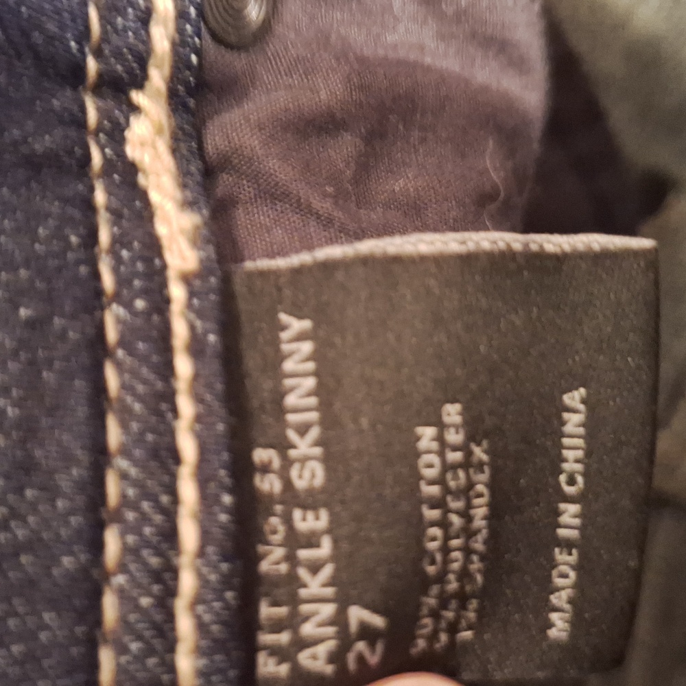 Buckle Black Distressed Ankle Skinny Blue Jeans Size 27 - Picture 5 of 6